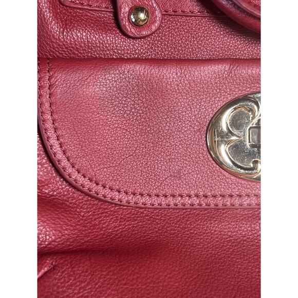 Emma Fox Classic Large Foldover Leather Bag Bordeaux ML8614 —READ— - Picture 11 of 16